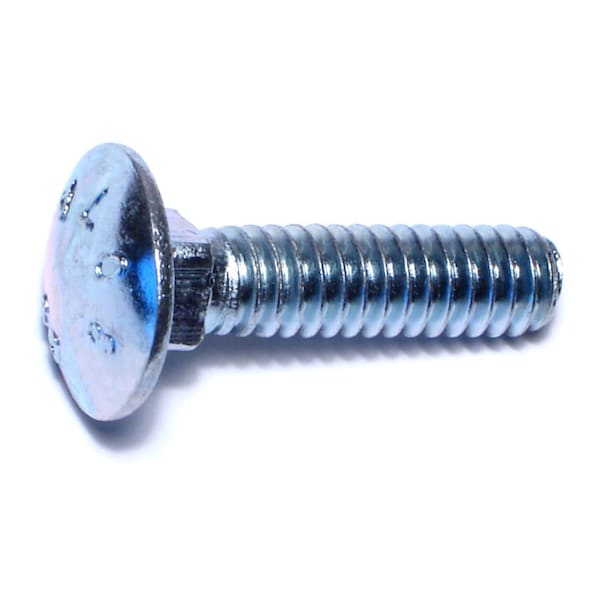 Midwest Fastener Carriage Bolt, Square Neck, 20 (Coarse), 1 in L, Steel, Zinc Plated, 100 PK 01051 - main